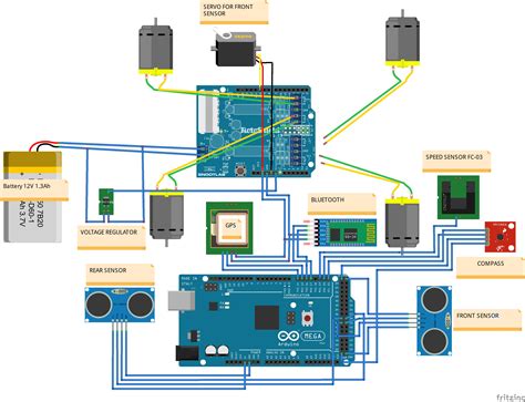 Bluetooth Controlled Car with Arduino Mega .